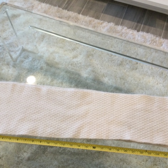 Coach wool rabbit hair and cashmere blend knit scarf - Picture 5 of 6